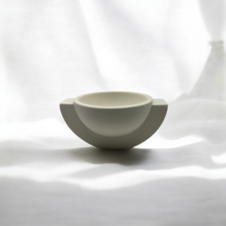 Petite coupe décorative Aura en crème